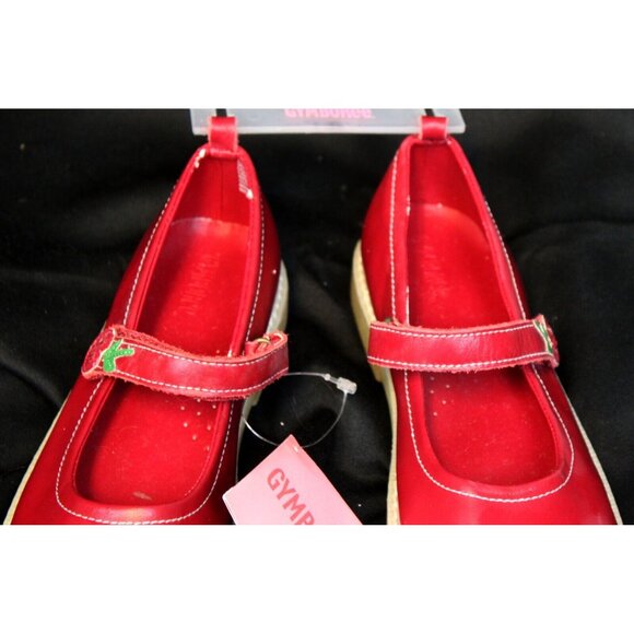 2006 Gymboree Cherry Pie Mary Jane Shoes sz 2 NWT Leather Strap Fruit Summer - Picture 3 of 12